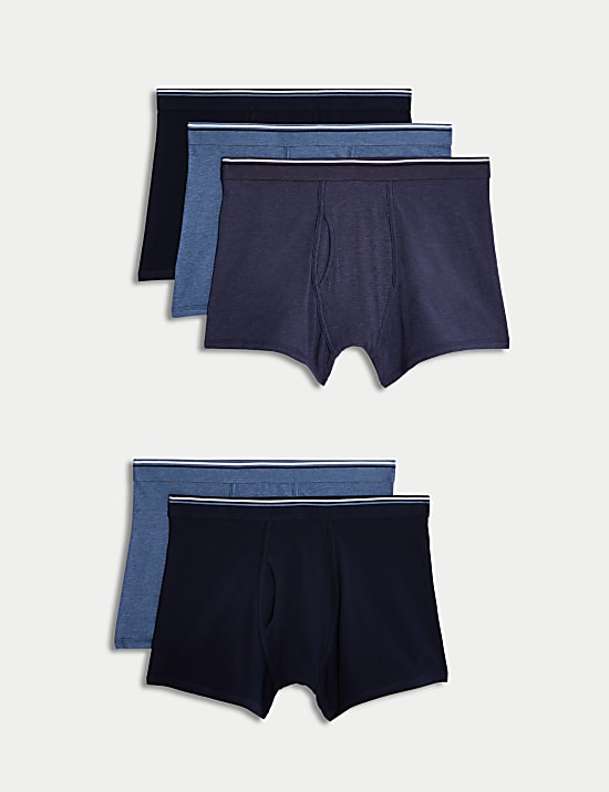 5pk Cotton Stretch Cool & Fresh&trade; Trunks