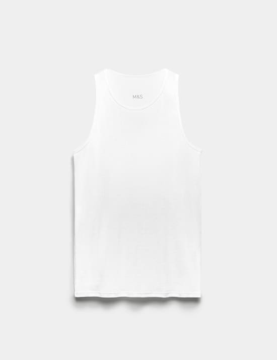 3 Pack Essential Cotton Sleeveless Vests