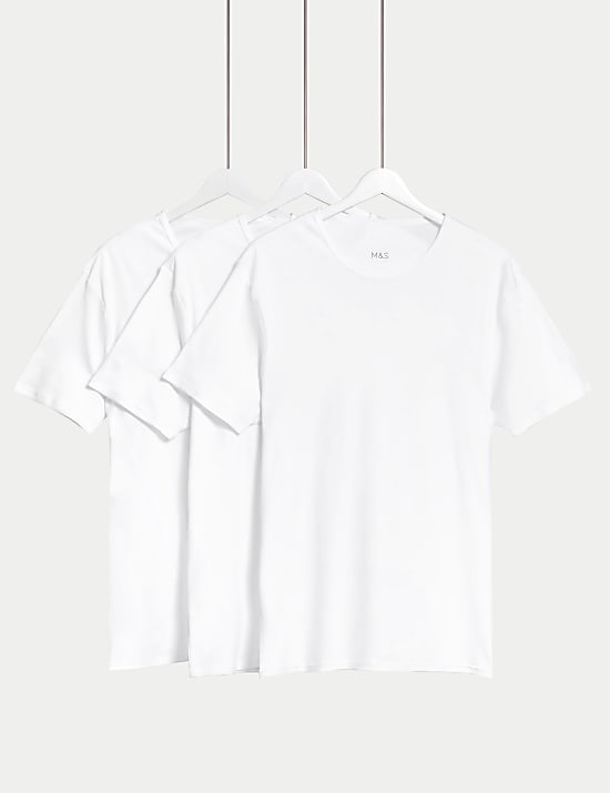 3pk Essential Cotton T-Shirt Vests