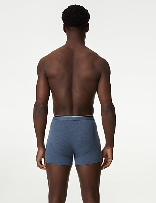 5pk Cotton Stretch Cool & Fresh&trade; Marl Trunks