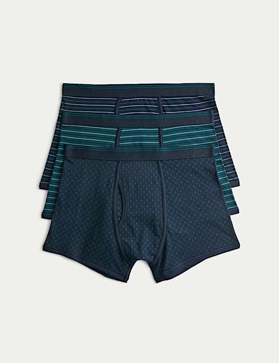 3pk Cotton Stretch Cool & Fresh™ Trunks