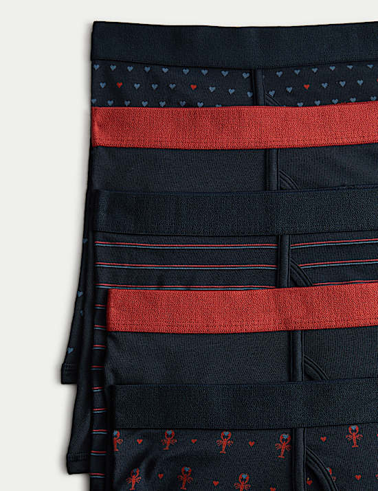 5 Pack Cotton Rich Cool & Fresh&trade; Valentines Trunks