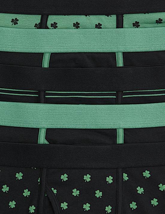 Lot de 5 boxers en coton extensible