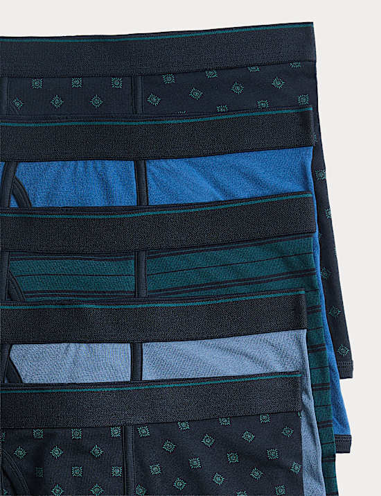 5 Pack Cotton Rich Cool & Fresh&trade; Stretch Trunks