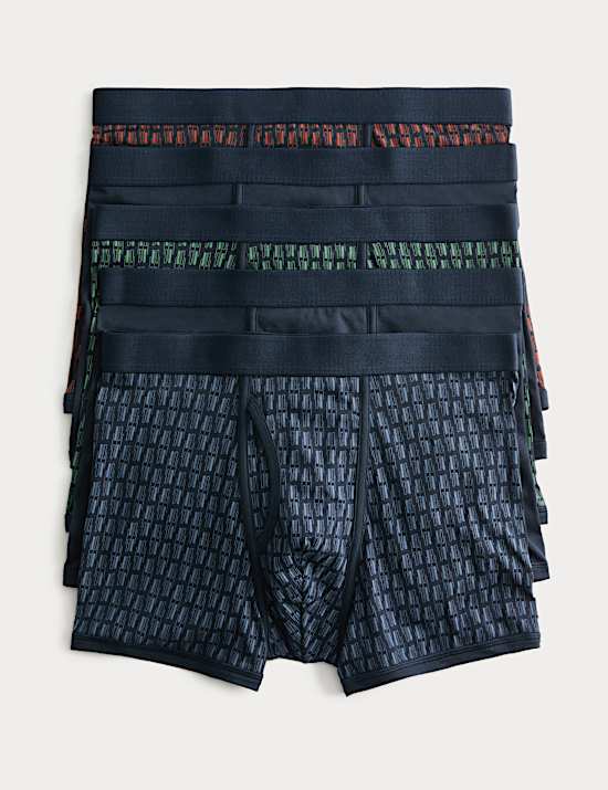 5 Pack Cotton Stretch Cool & Fresh&trade; Trunks