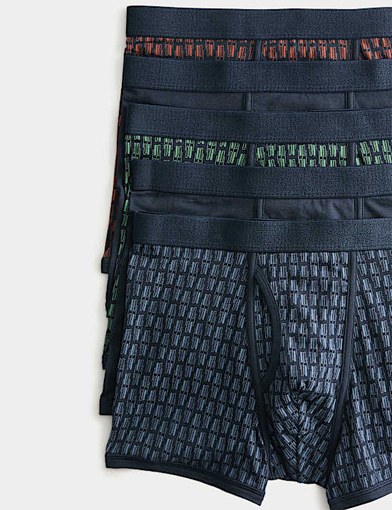 5 Pack Cotton Stretch Cool & Fresh&trade; Trunks