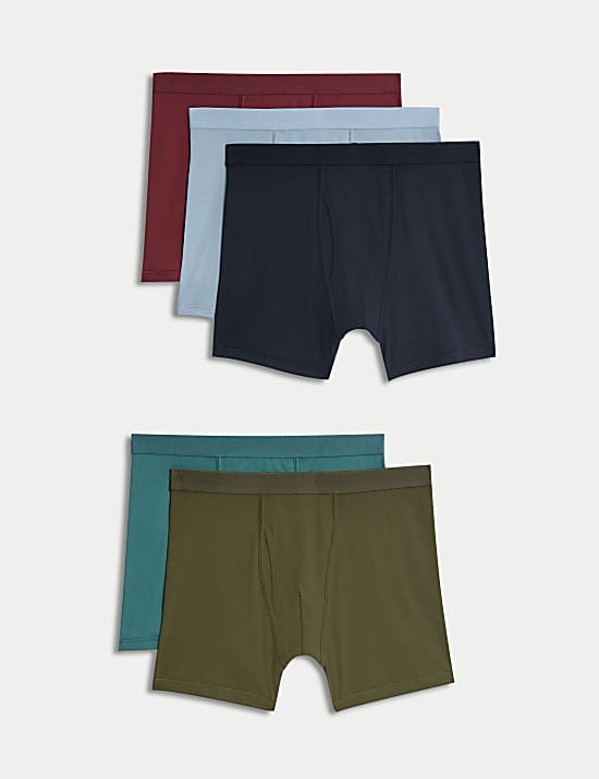 5pk Pure Cotton Cool & Fresh™ Trunks