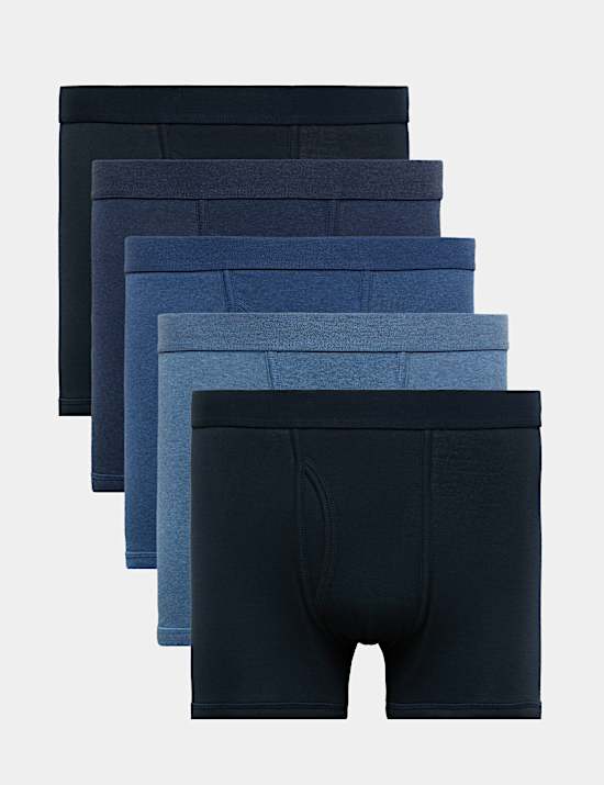 Lot de 5 boxers 100 % coton Cool & Fresh&trade;