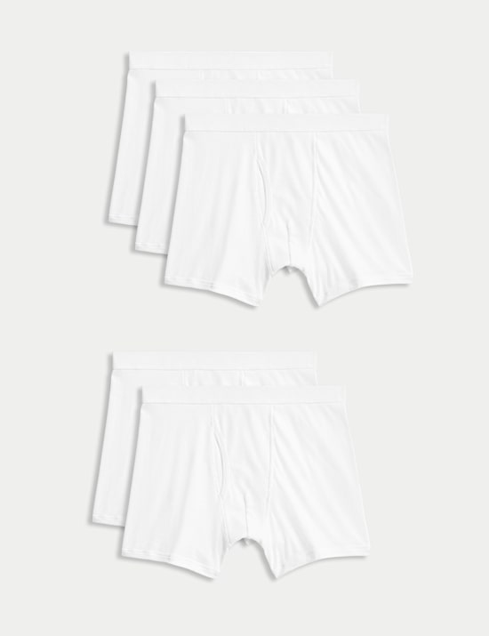 5 Pack Pure Cotton Cool & Fresh&trade; Trunks