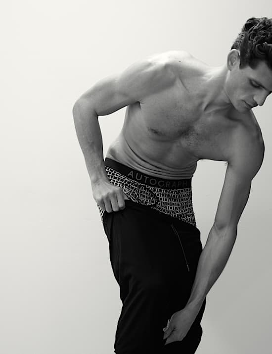 5pk Microskin Geometric Stretch Trunks