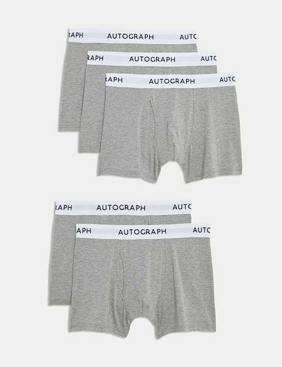 Lot de 5 boxers en modal et coton Supima®
