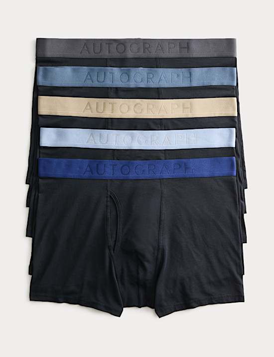 5 Pack Cool & Fresh&trade; Supima&reg; Cotton Modal Trunks