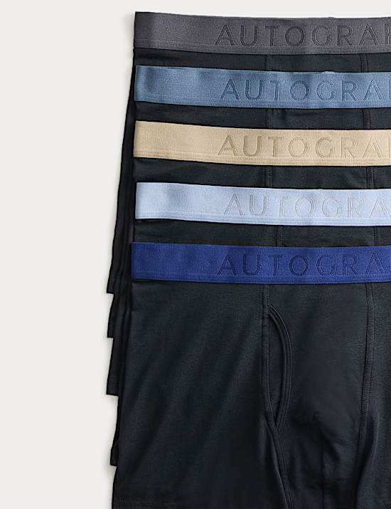 5 Pack Cool & Fresh&trade; Supima&reg; Cotton Modal Trunks