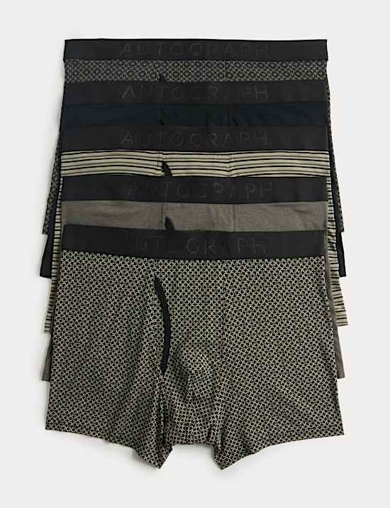 Strečov&eacute; tren&yacute;rky z modalu z bavlny Supima&reg;, 5 kusů v balen&iacute;