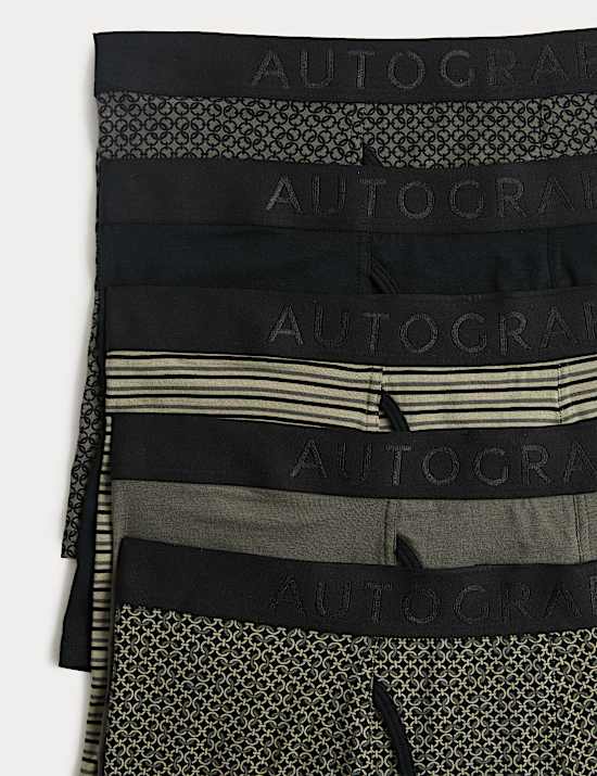 Strečov&eacute; tren&yacute;rky z modalu z bavlny Supima&reg;, 5 kusů v balen&iacute;