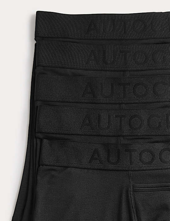 Lot de 5 boxers longs à ouverture horizontale