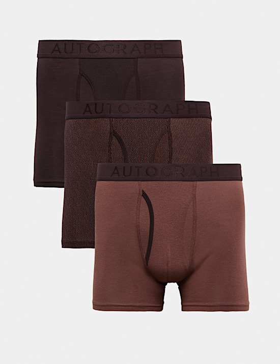 3pk Supima Cotton Modal Stretch Trunks