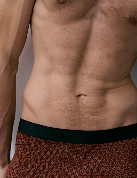 5pk Microskin Geometric Printed Hipsters