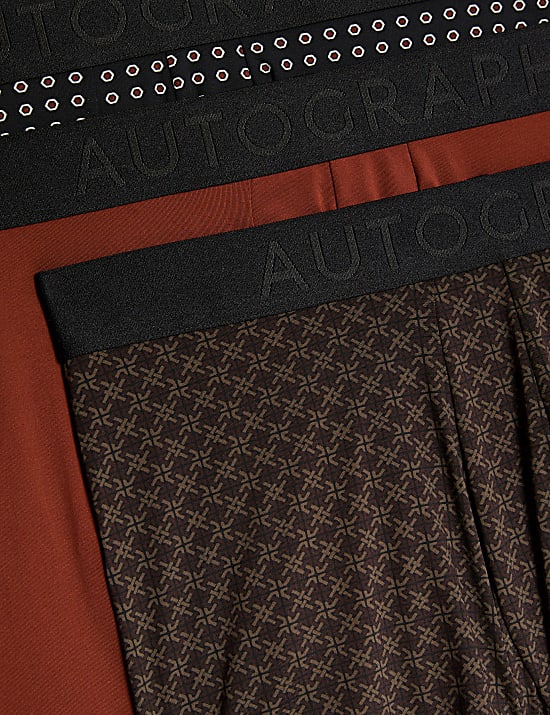 5pk Microskin Geometric Printed Hipsters