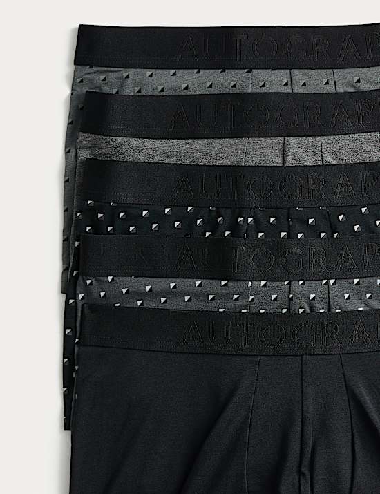 5pk Supima® Cotton Modal Geo Hipsters