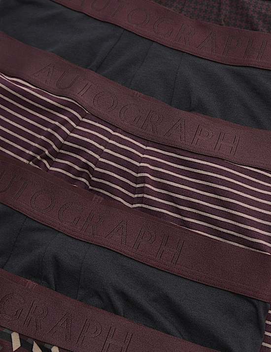 5pk Supima® Cotton Modal Stretch Printed Hipsters