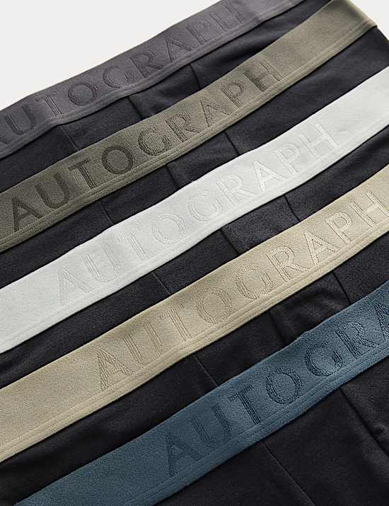 Lot de 5 boxers en modal et coton Supima&reg;