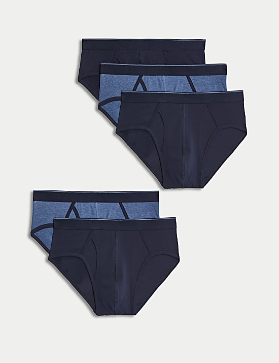 5pk Cotton Stretch Cool & Fresh&trade; Briefs