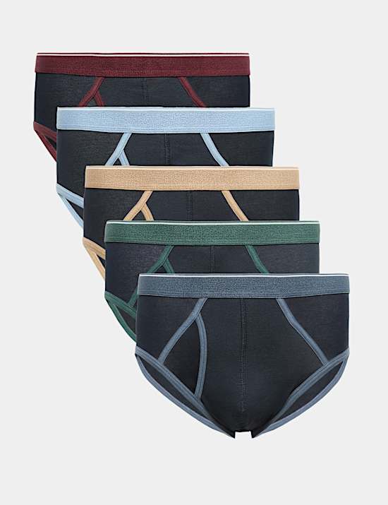 5 Pack Cotton Stretch Briefs