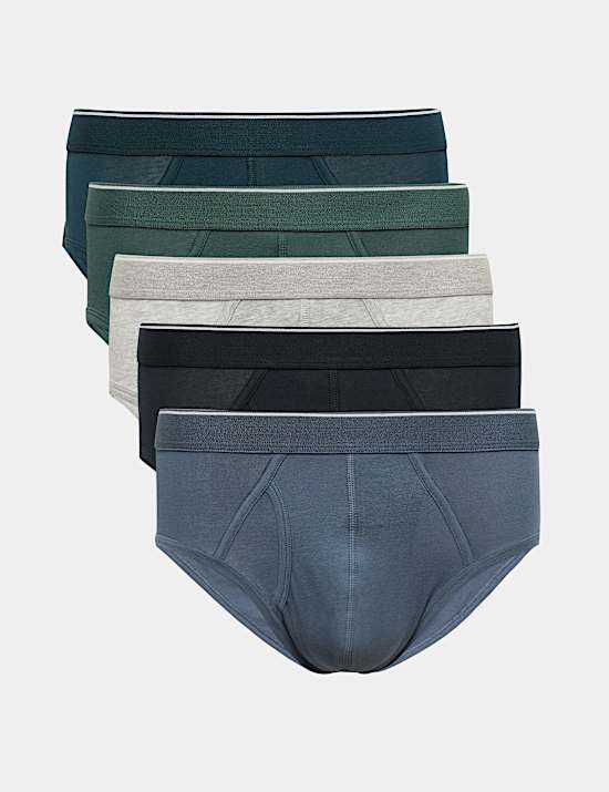 5 Pack Cotton Stretch Briefs
