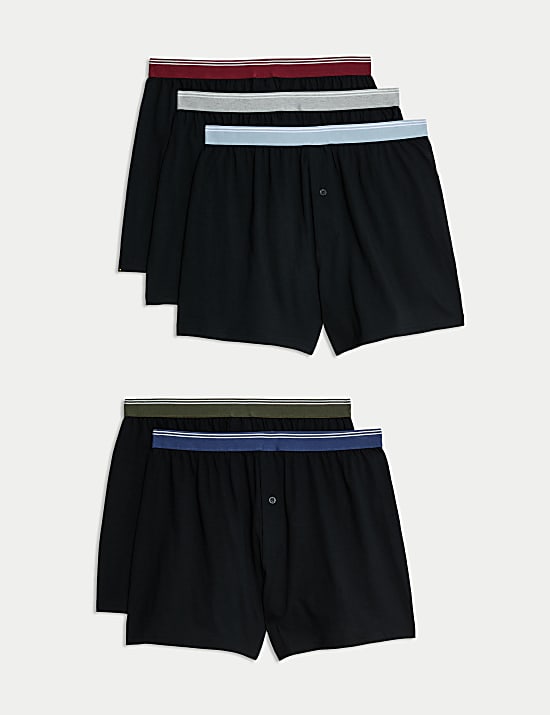 Žerzejové boxerky z&nbsp;čisté bavlny s&nbsp;technologií Cool & Fresh™, 5&nbsp;ks v&nbsp;balení