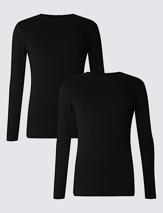 2 Pack Heatgen&trade; Thermal Long Sleeve Vests