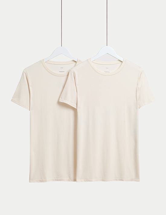 2pk Heatgen™ Light Thermal Short Sleeve Tops