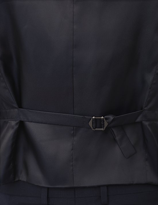 Pure Wool Check Waistcoat