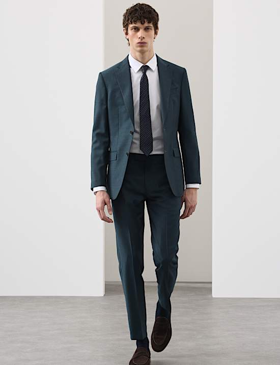 Tailored Fit Wool Rich Suit Jacket