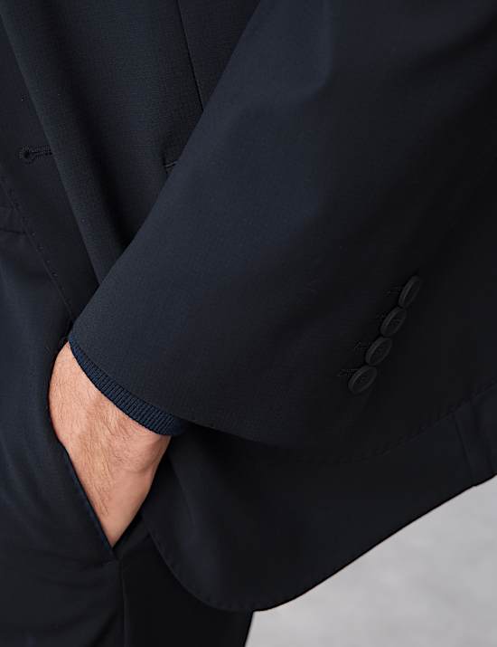 Eng geschnittene, packbare Performance-Anzugjacke