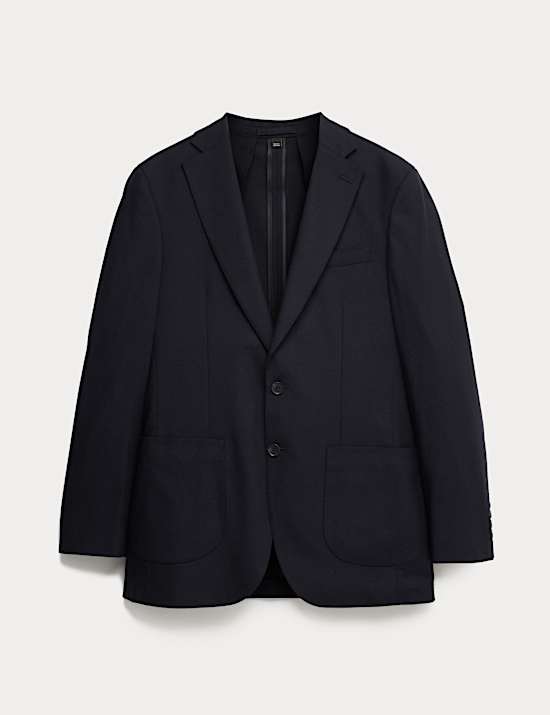 Tailored Fit Italian Wool Blend Performance Jacket