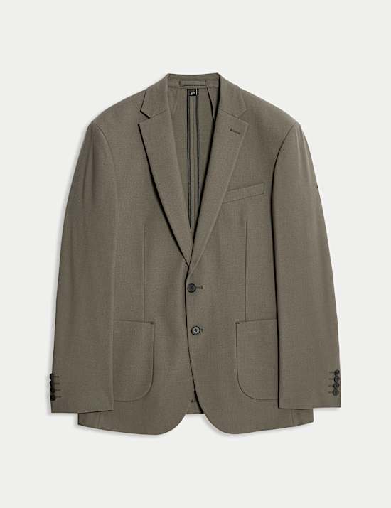 Tailored Fit Wool Blend Performance Jacket