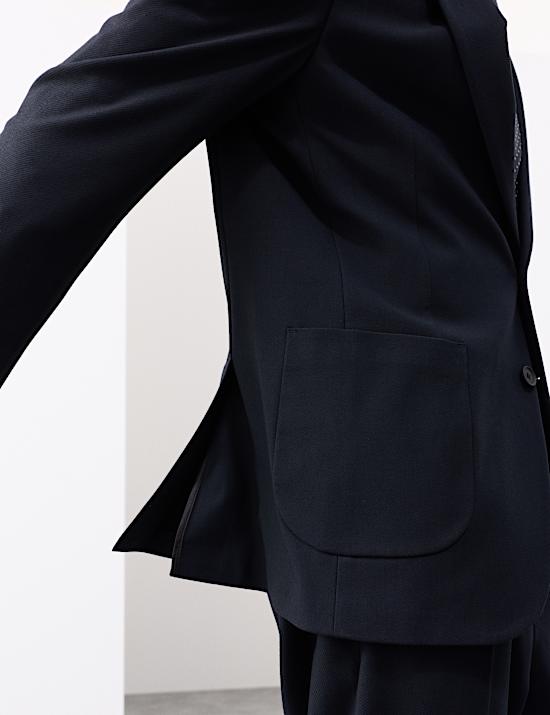 Tailored Fit Wool Blend Performance Jacket