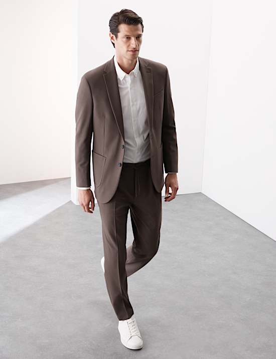 Tailored Fit Performance Twill Trousers