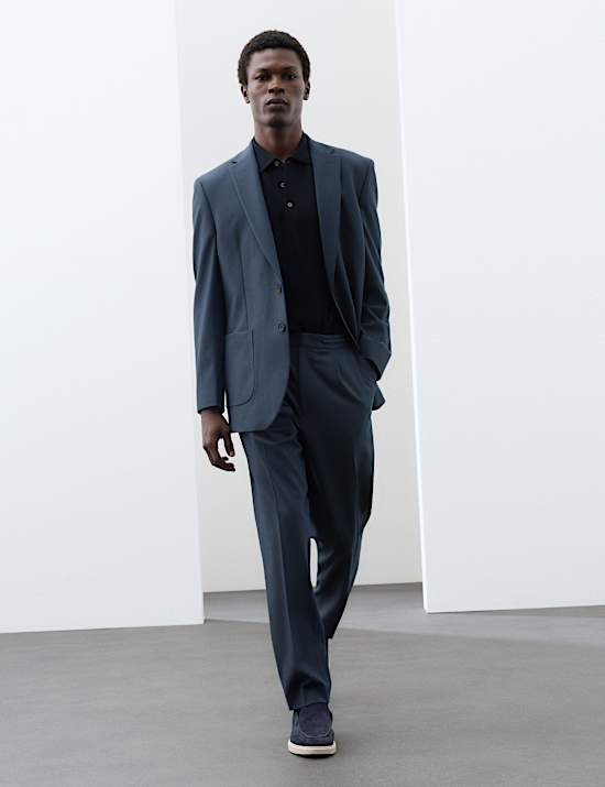 Tailored Fit Performance Twill Trousers