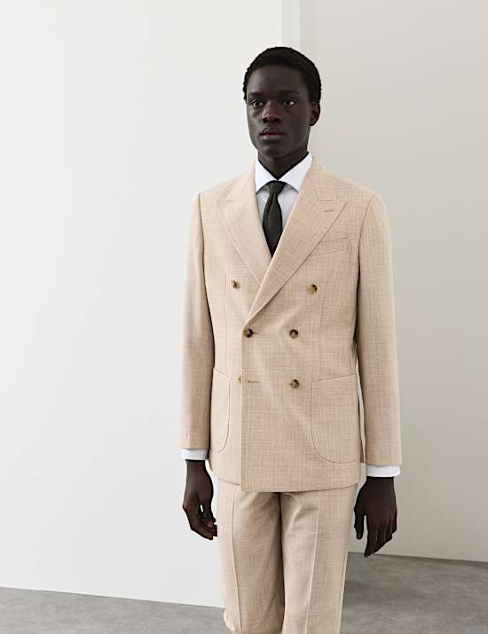 Tailored Fit Merino Wool Rich Suit Jacket