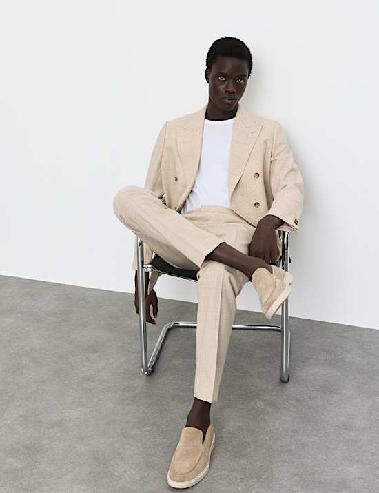 Tailored Fit Merino Wool Rich Suit Jacket