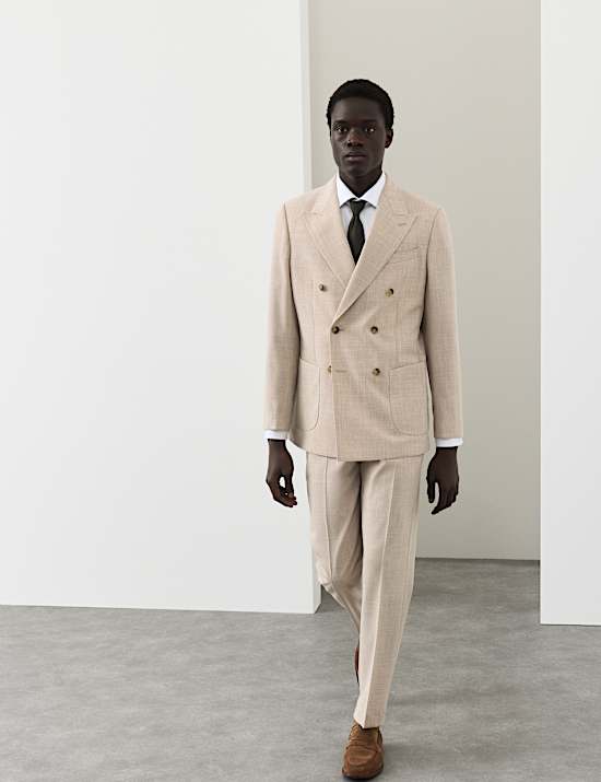 Tailored Fit Merino Wool Rich Suit Jacket