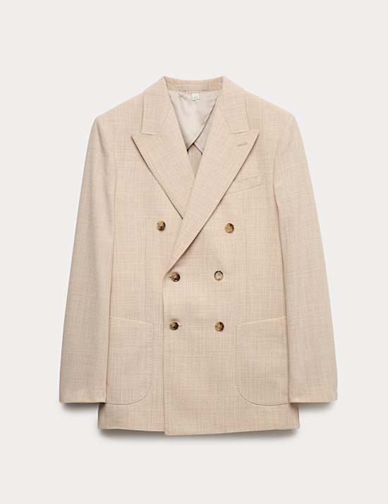Tailored Fit Merino Wool Rich Suit Jacket