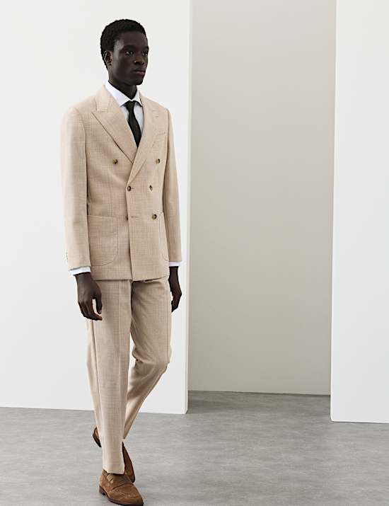 Merinowolrijke pantalon met elegante snit