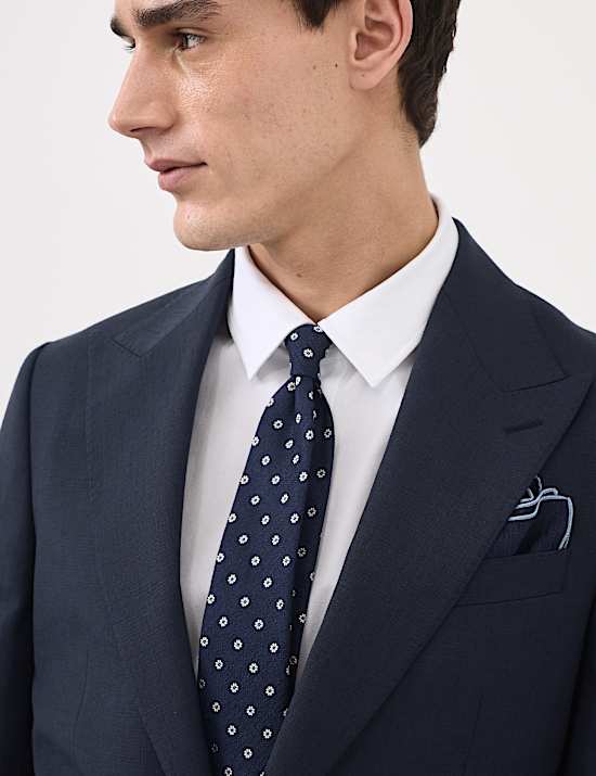 Colbert van wolmix met elegante snit en structuur