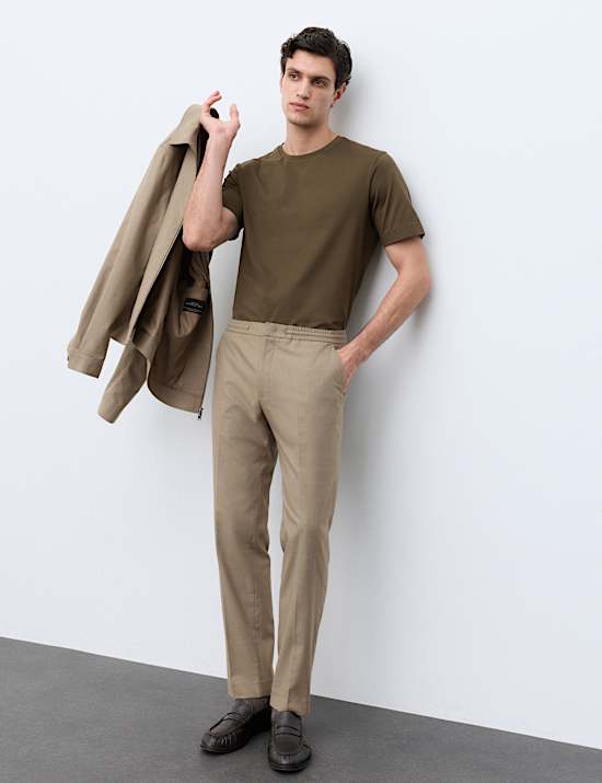 Italian Wool Blend Performance Trousers