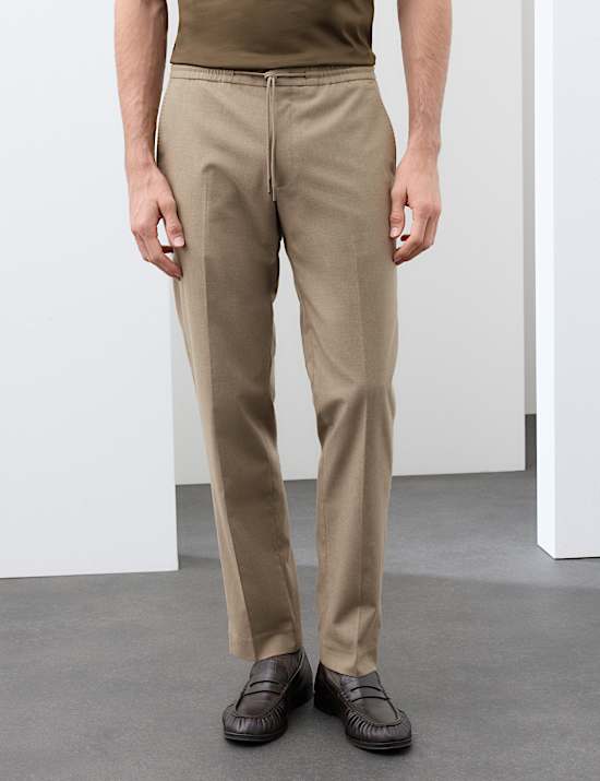 Italian Wool Blend Performance Trousers