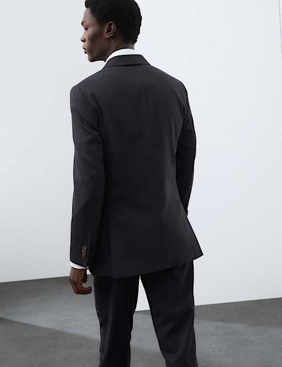Tailored Fit Wool Blend Suit Jacket