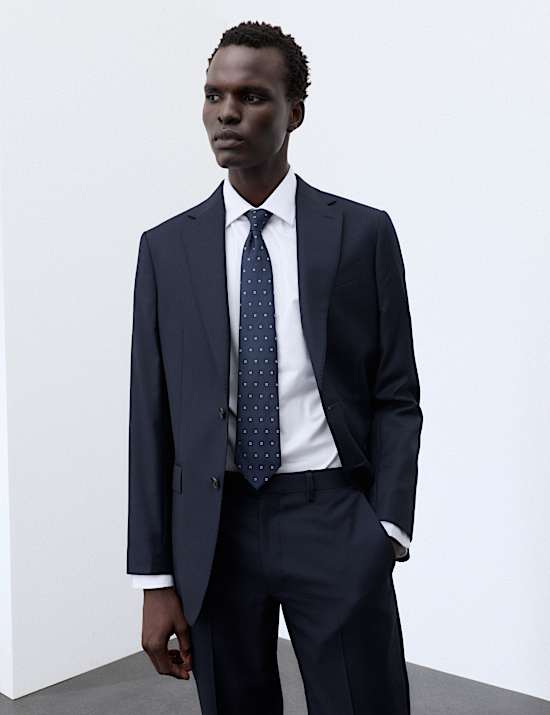 Tailored Fit Pure Wool Suit Jacket